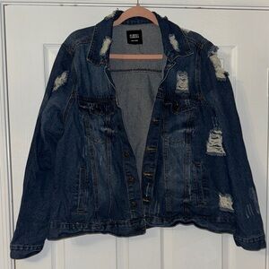Ripped Denim Jean Jacket